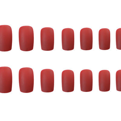 Finished manicure with false nails