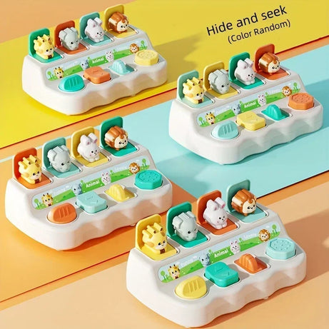 صندوق لعب تفاعلي لتعليم الحيوانات مونتيسوري للأطفال الصغار - جنتي