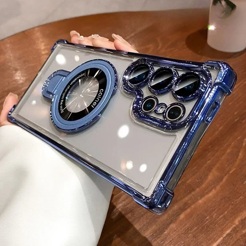 جراب هاتف مغناطيسي فاخر لهاتف سامسونج اس