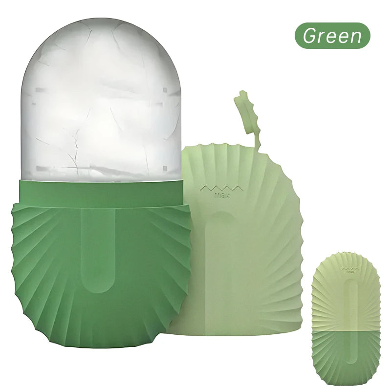 قالب مكعبات ثلج للوجه من السيليكون أداة تدليك البشرة والعناية بها