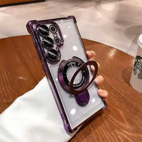 جراب هاتف مغناطيسي فاخر لهاتف سامسونج اس