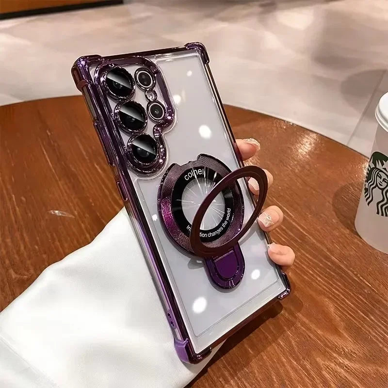 جراب هاتف مغناطيسي فاخر لهاتف سامسونج اس