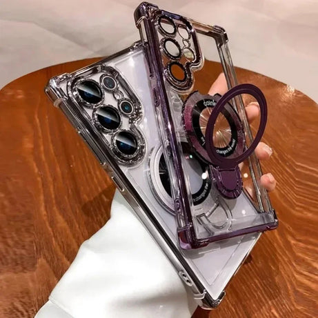 جراب هاتف مغناطيسي فاخر لهاتف سامسونج اس - جنتي